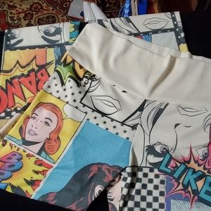 Comic Design Yoga Pants Plus sz 3X